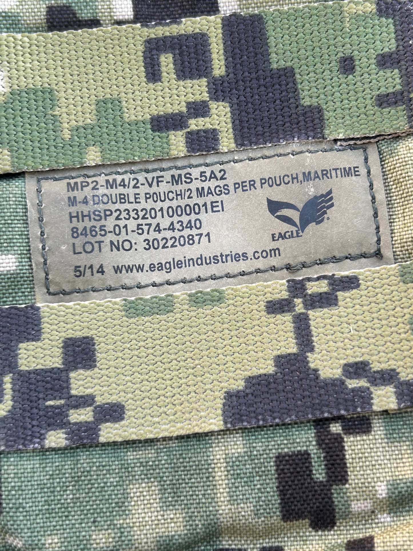 *USED* Eagle Industries Double M4 Mag Pouch AOR2